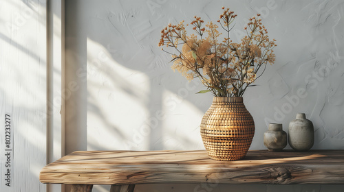 background with house plants and copy space