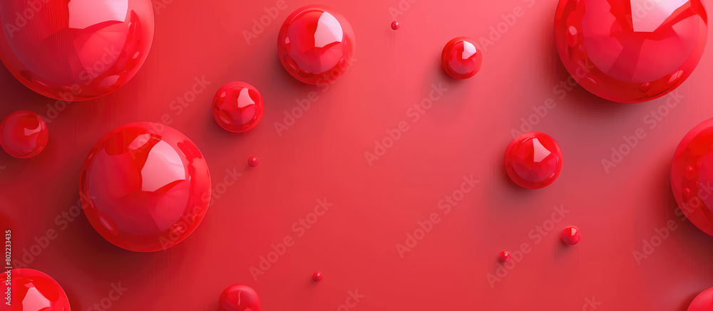 Red Abstract background for backdrop. Simple illustration wallpaper for presentation, banner, web. Minimalistic 3d texture.