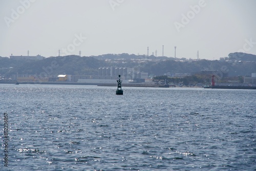 View from the sea in Yokosuka, Japan photo