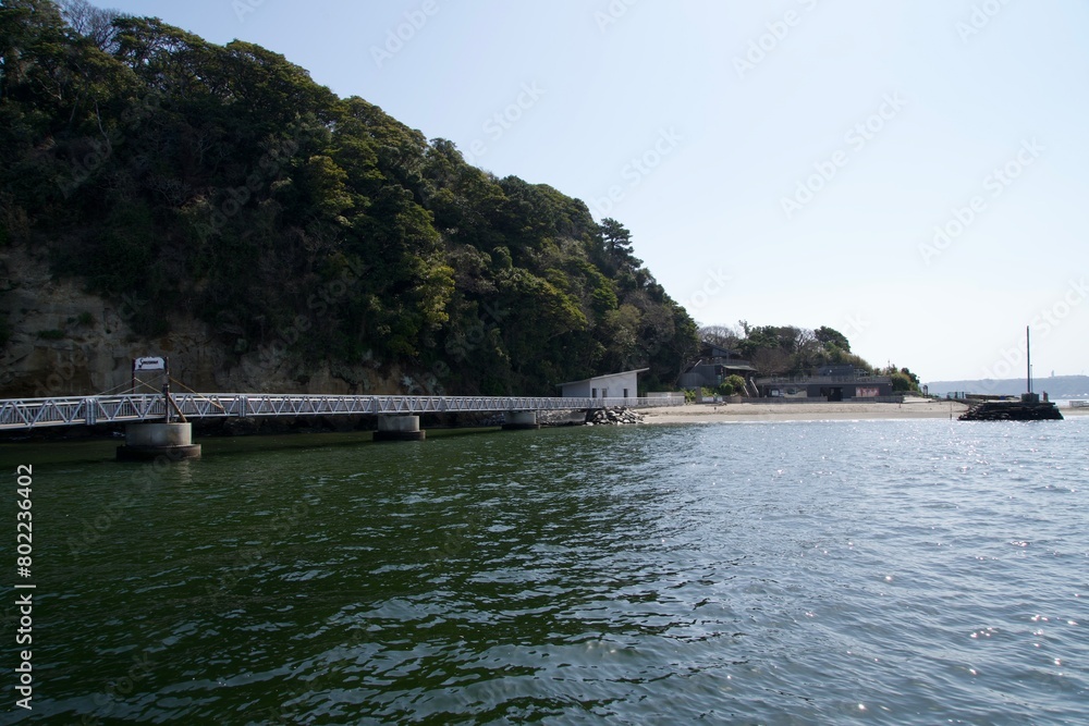 Pier on Sarushima Island in Yokosuka