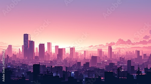 Capture the city skyline in a unique