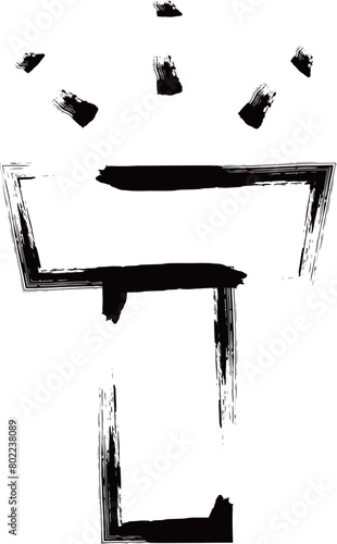 筆書きビジネスアイコン　ライト