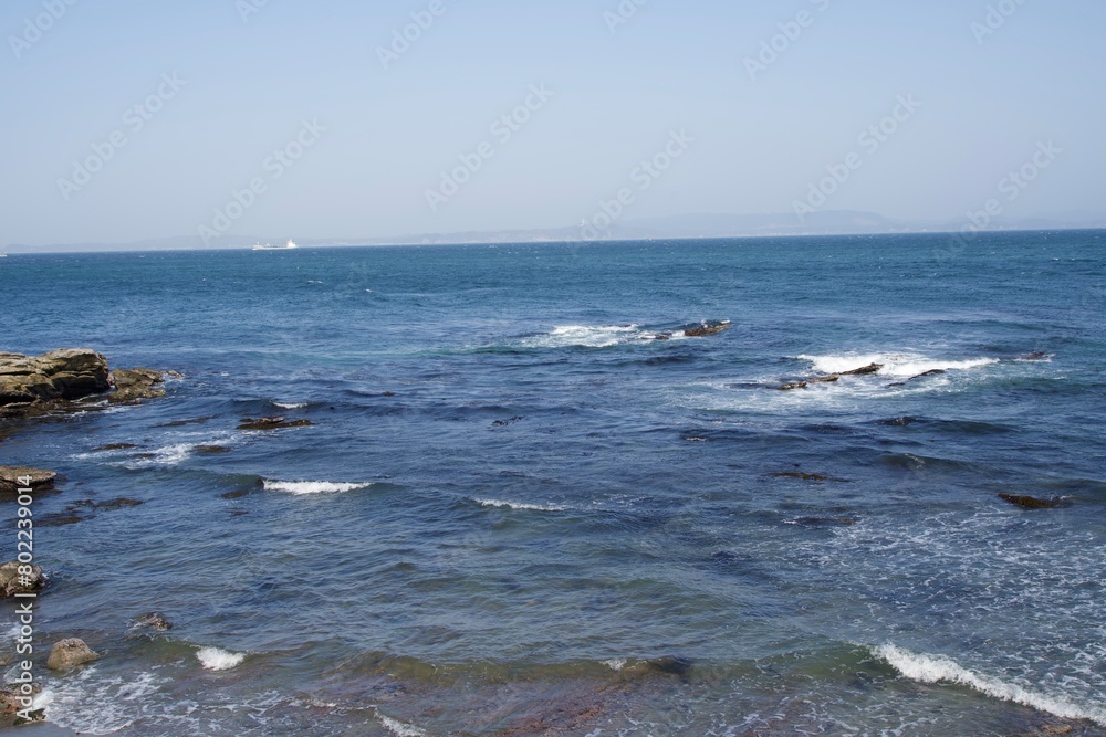 Small Waves in Tokyo Bay in Spring Small Waves in Tokyo Bay in Spring