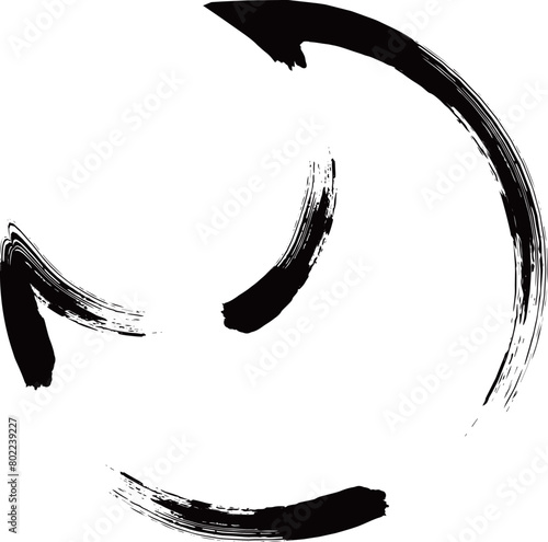 筆書きビジネスアイコン　月