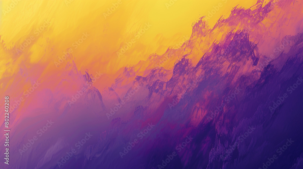 Delve into a dynamic gradient background shifting from golden yellows to twilight purples, creating a captivating ambiance.