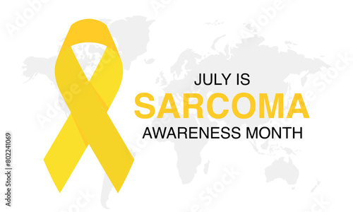 Sarcoma cancer awareness month is observed every year in July, it is a type of cancer that begins in bone or in the soft tissues of the body, including cartilage, fat, muscle. Important day