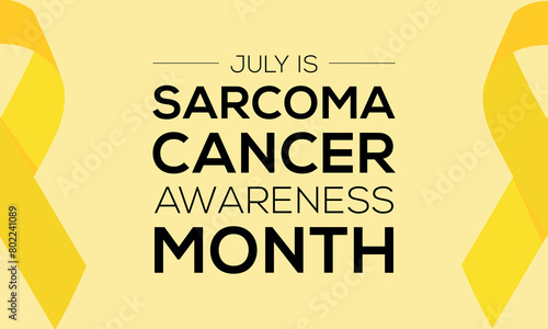 Sarcoma cancer awareness month is observed every year in July, it is a type of cancer that begins in bone or in the soft tissues of the body, including cartilage, fat, muscle. Important day
