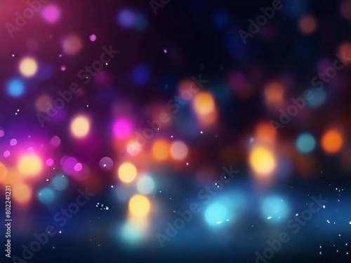 Luminous Dreams Abstract Background Banner with Bokeh blurred Lights