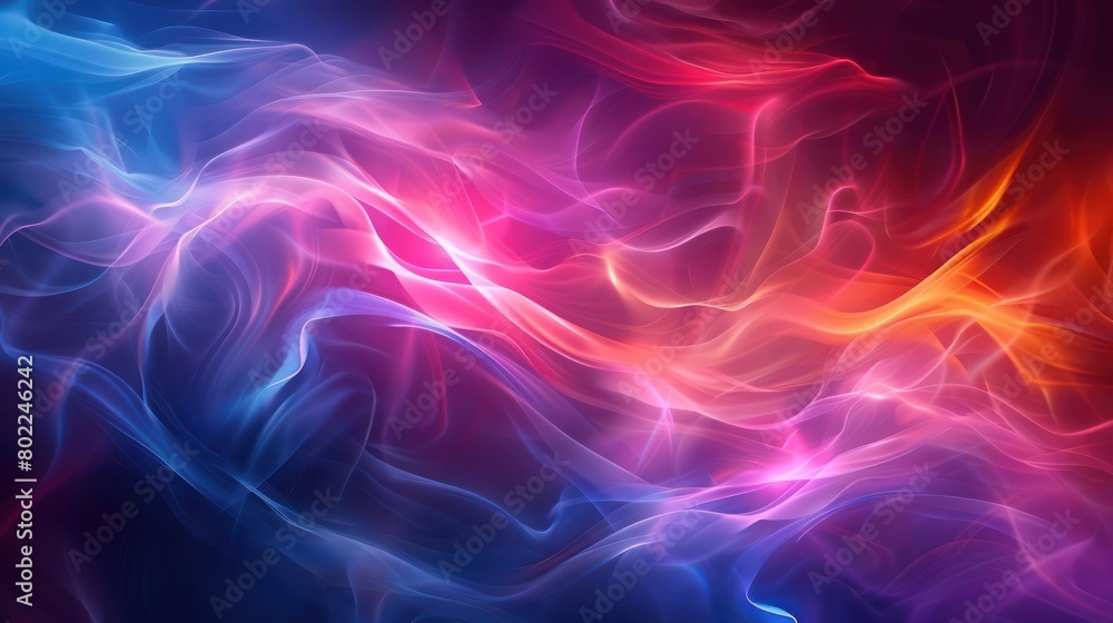 Colorful Abstract Background With Wavy Lines Colorful Abstract Background With Wavy Lines