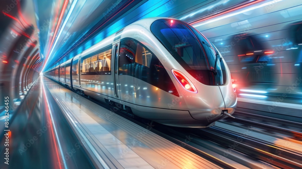 Hyperloop Ultrasonic Train Cabsul with Self-Driving System for Fast Transportation and Autonomy Concepts Hyperloop Ultrasonic Train Cabsul with Self-Driving System for Fast Transportation and Autonomy Concepts