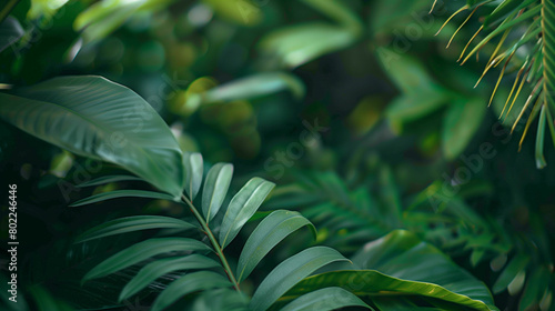 green leaves background