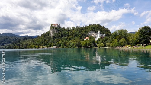 lake and mountains