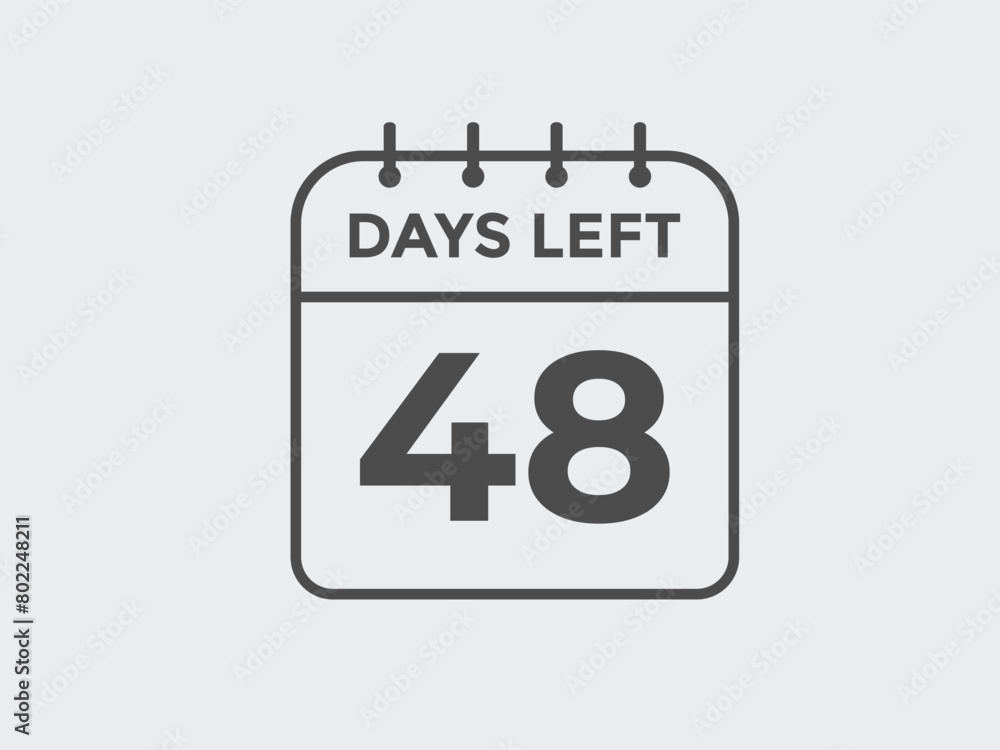 48 days to go countdown template. 48 day Countdown left days banner design. 48 Days left countdown timer
48 days to go countdown template. 48 day Countdown left days banner design. 48 Days left countdown timer