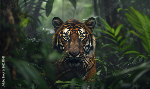 tiger running in the jungle © NaLan