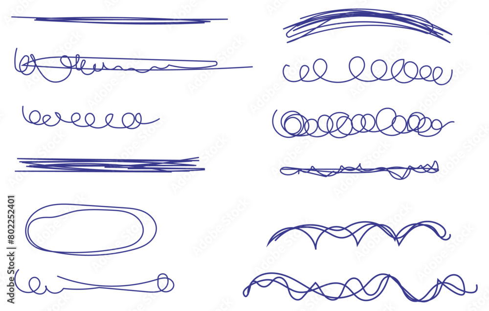 Hand drawn abstract scribbles Hand drawn abstract scribbles