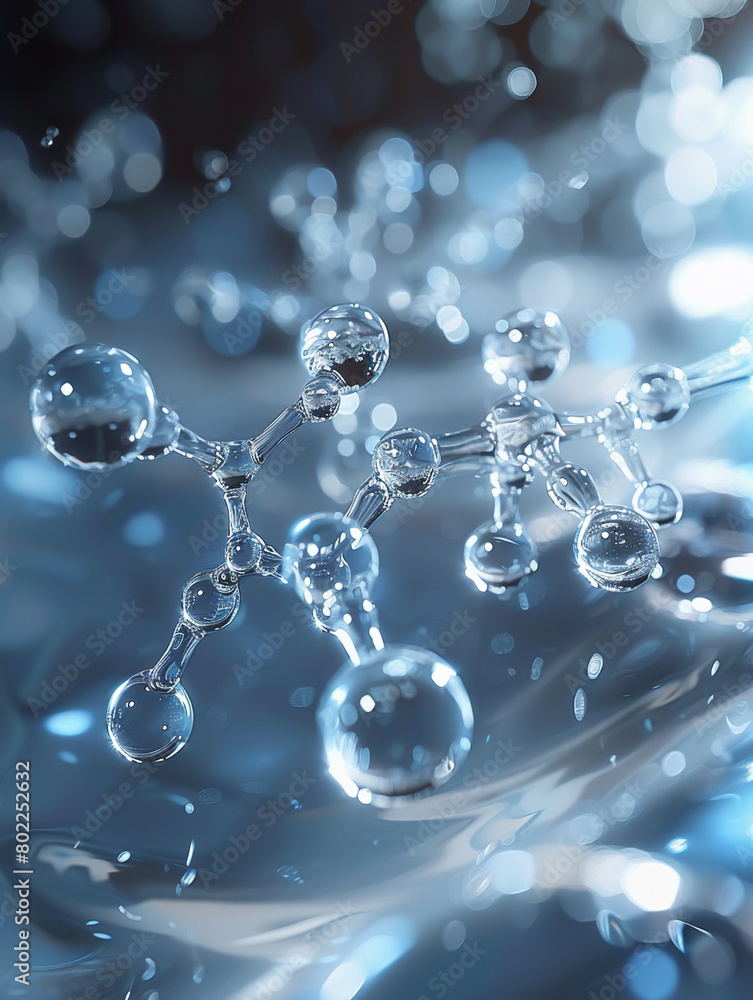 3D molecular model deuterium atoms bond within heavy water their largerthanlife structures highlighting the importance and uses in scientific research. Generative ai. 3D molecular model deuterium atoms bond within heavy water their largerthanlife structures highlighting the importance and uses in scientific research. Generative ai.