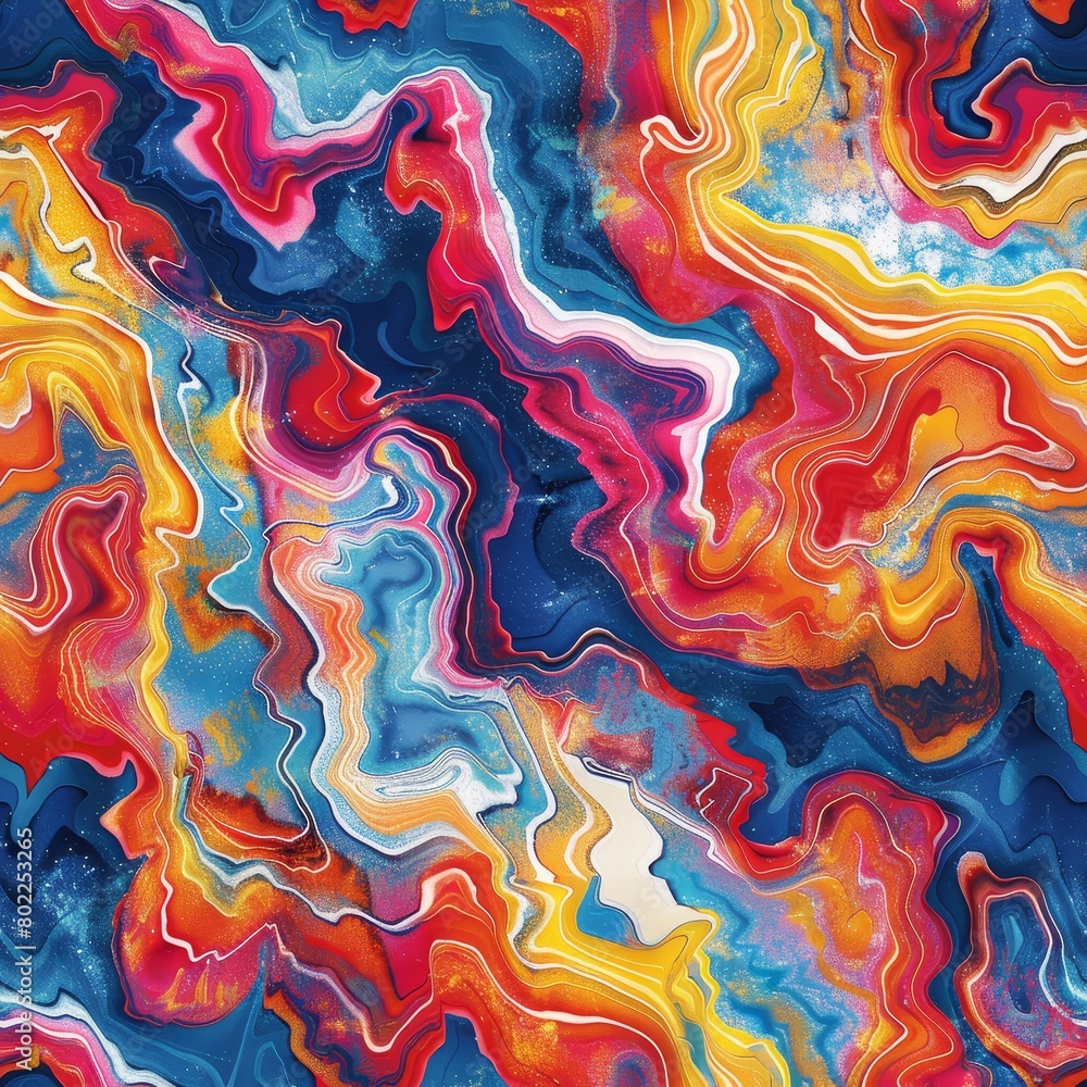 Abstract multicolored pattern in the style of liquid formations Abstract multicolored pattern in the style of liquid formations