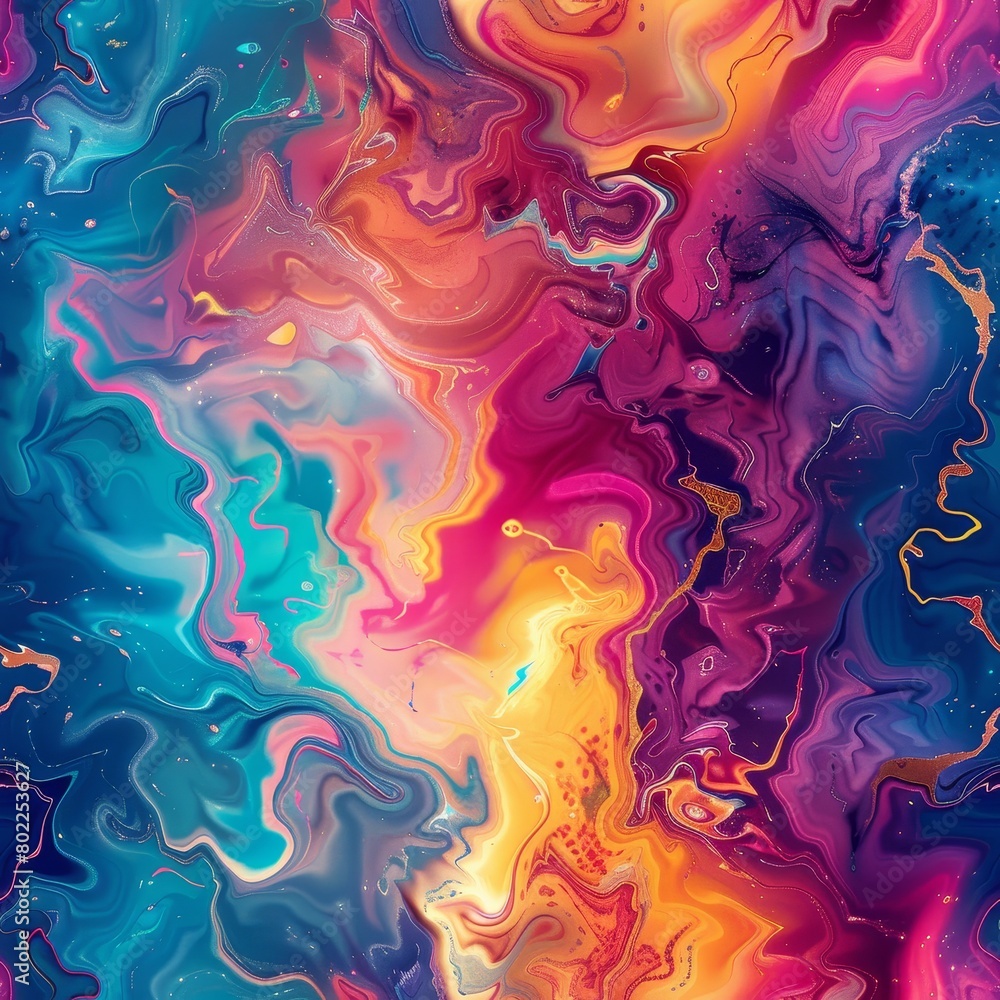 Abstract multicolored pattern in the style of liquid formations Abstract multicolored pattern in the style of liquid formations
