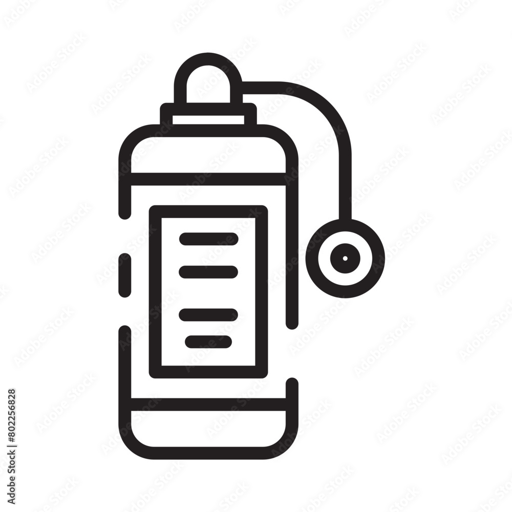Oxygen Sports Tank Line Icon Oxygen Sports Tank Line Icon