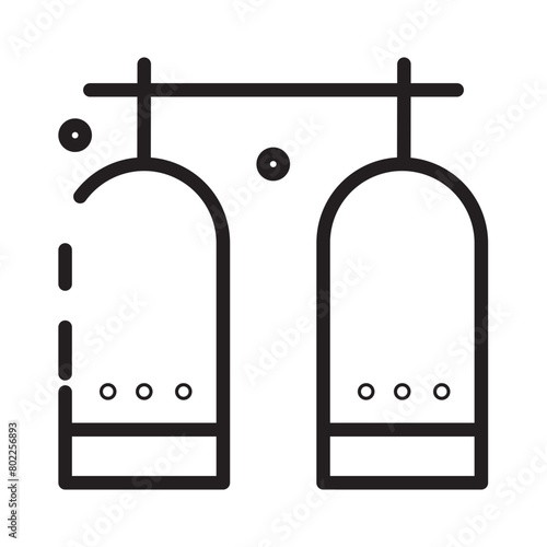 Activities Diving Tank Line Icon