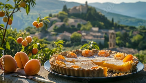 Apricot tarts in Provence photo