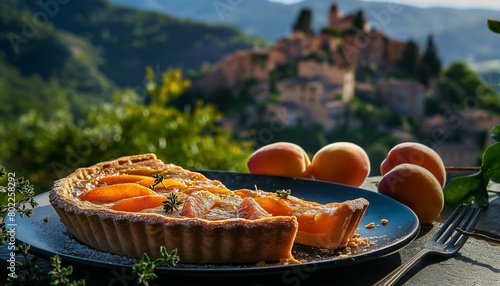 Apricot tart in Provence photo