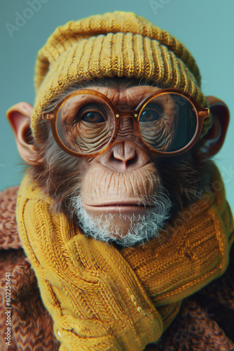 The hipster chimpanzee