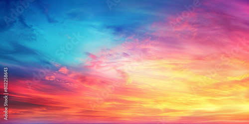 Behold the enchanting allure of a sunrise gradient backdrop, where vibrant colors meld with deeper shades, painting a vivid tableau that sparks creativity and imagination. © Kanwal