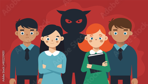 The sense of trust and camaraderie a classmates is rep by suion and paranoia..