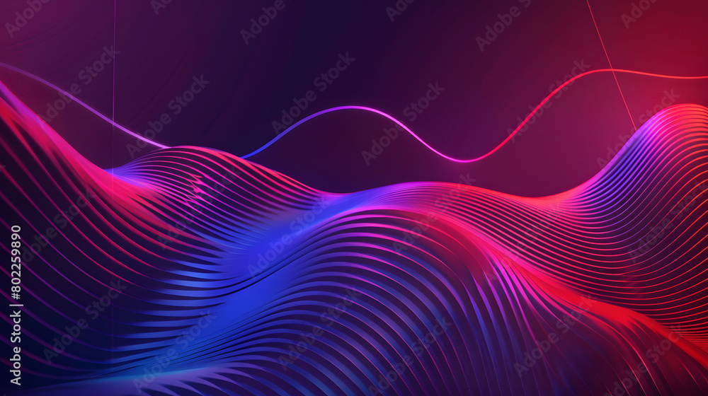 Banner with curved lines. Background with wavy line. Generative AI. Banner with curved lines. Background with wavy line. Generative AI.