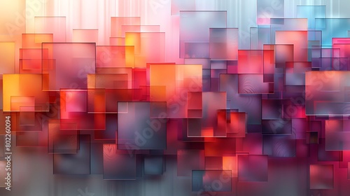 A sophisticated display of gradient squares in a grid layout, where each square smoothly transitions from deep to light colors, simulating a visual gradient that flows across the entire design.