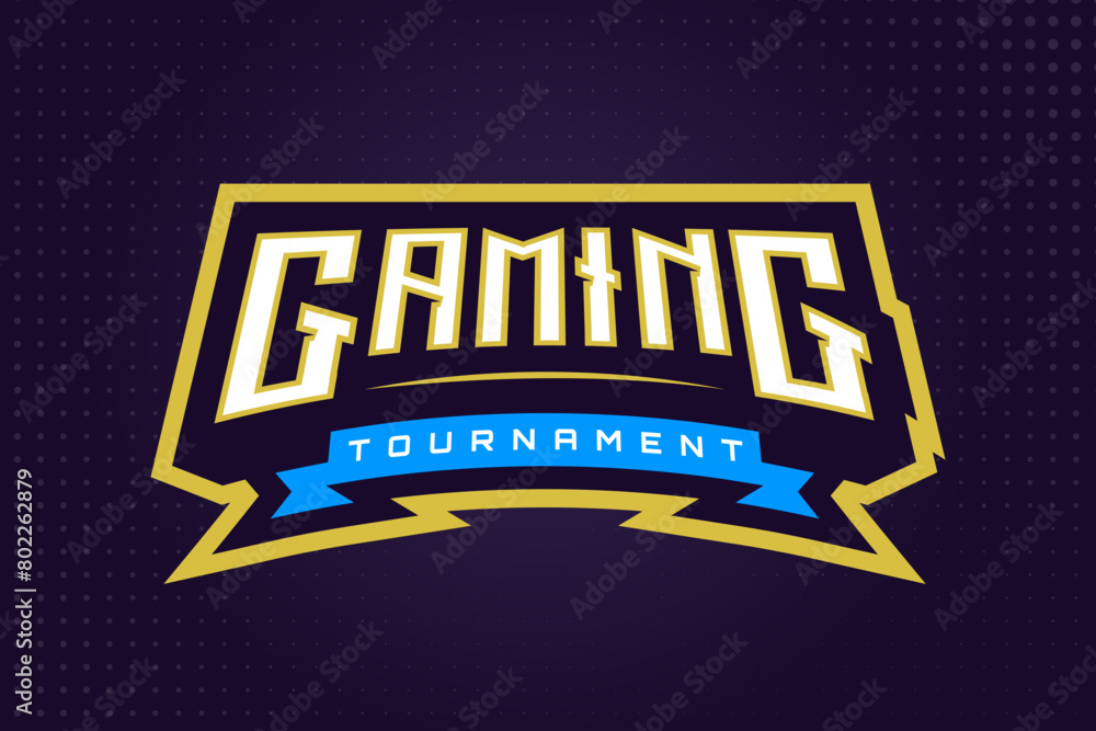 E-sports Gaming Logo Template for Gaming Team, Game Tournament, and Championship