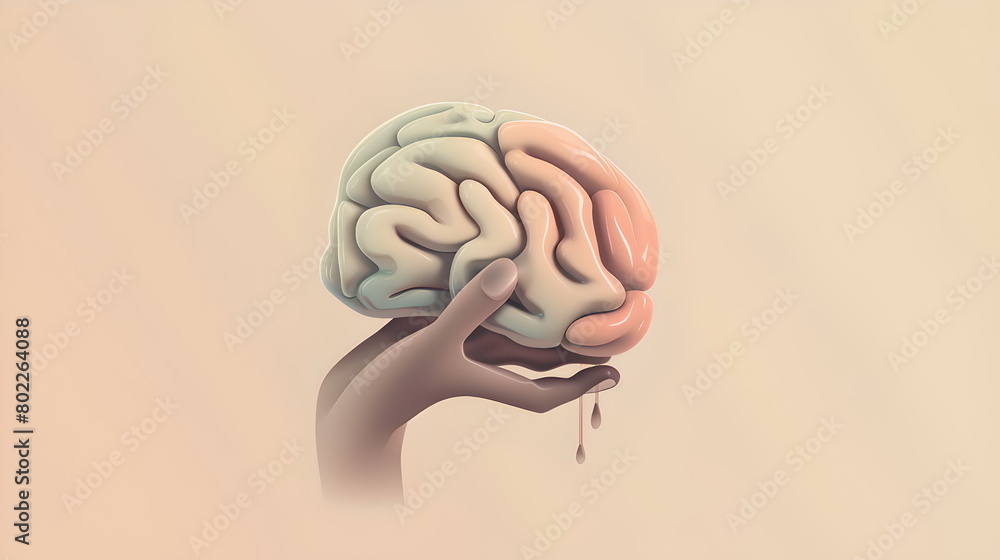 hands holding brain hands holding brain