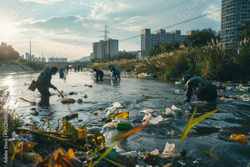 Environmental cleaning river