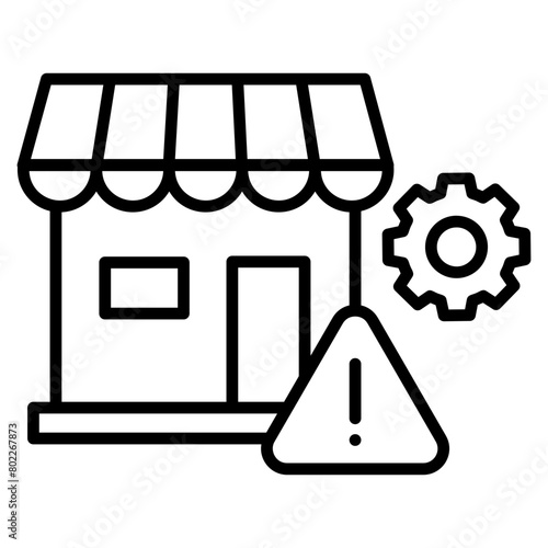 Risk Management  Icon Element For Design