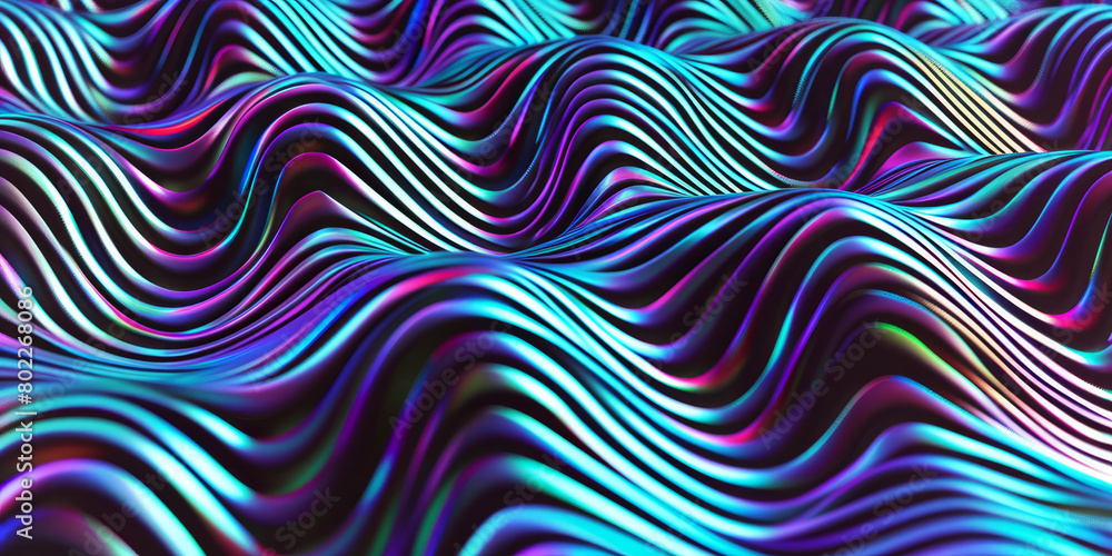 Vibrant Abstract Neon Waves Background in Purple and Blue Tones Vibrant Abstract Neon Waves Background in Purple and Blue Tones