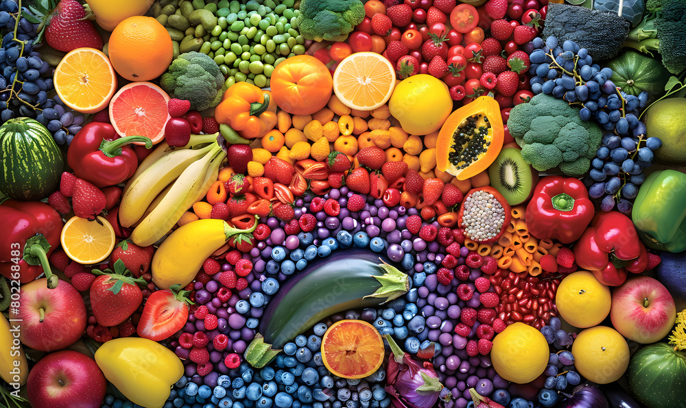 fruits and vetgetable for healthy concept fruits and vetgetable for healthy concept