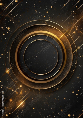 Abstract background with rings, Lance, and circles for design and presentation	
