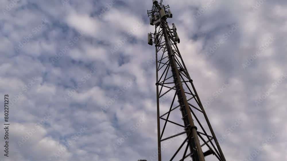 Cell Phone Tower Against Sky Cell Phone Tower Against Sky