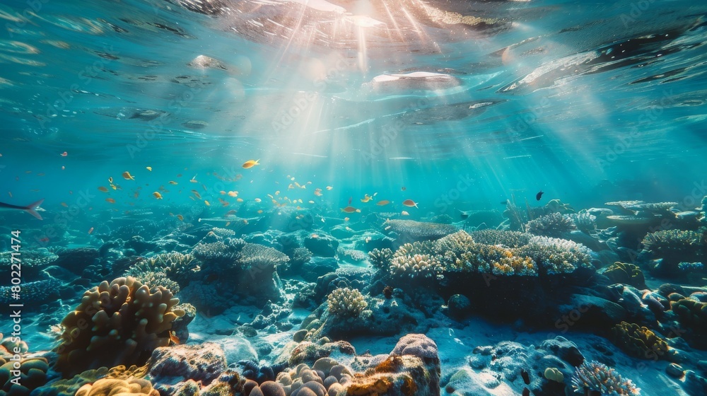 Fototapeta premium world ocean day or World Oceans Day