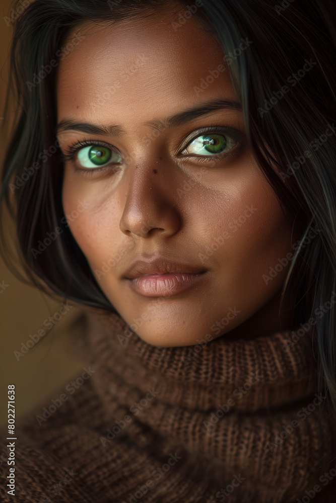 Elegant young Indian woman portrait Elegant young Indian woman portrait