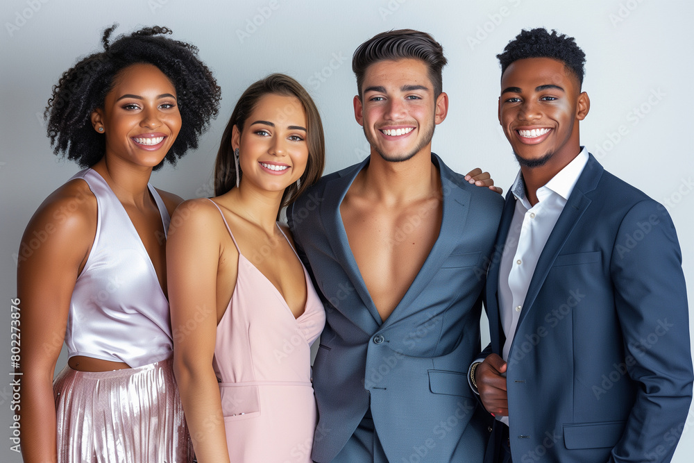 a group of fashion models a group of fashion models