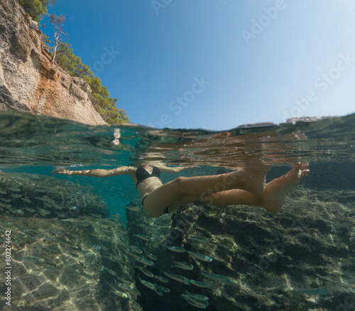 Sea summer landscape. Travel and Holiday concept.