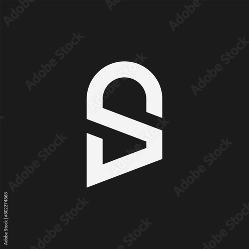 Letter Initial S monogram logo design