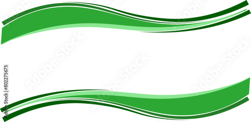 Abstract wave green frame banner business layout card presentation background Illustration