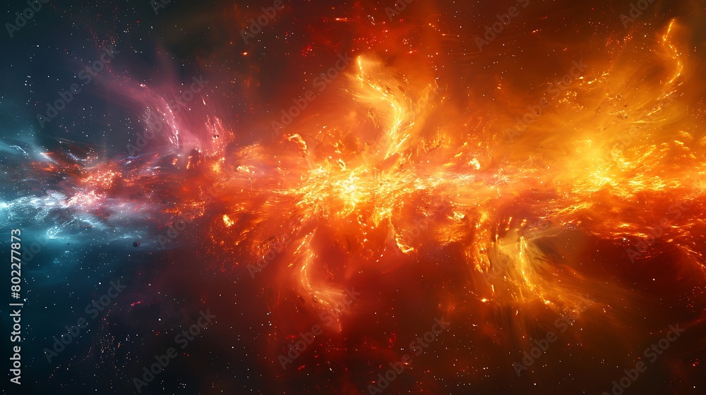 Fototapeta premium Unleash the dynamic force of a radial burst where lines explode from the center like rays of light.