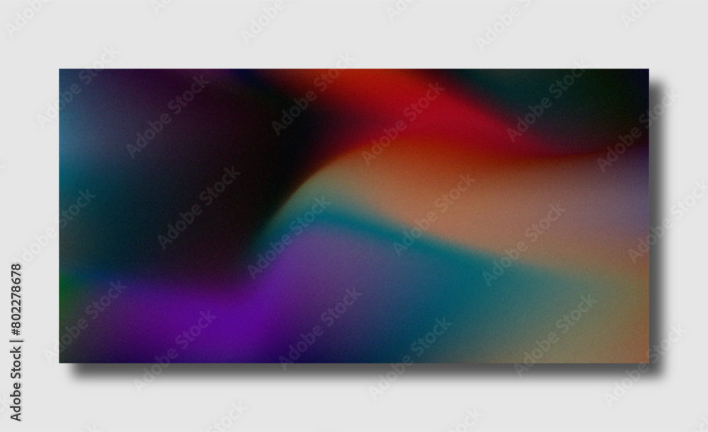 Abstract color gradient modern blurred background and film grain texture template with an elegant