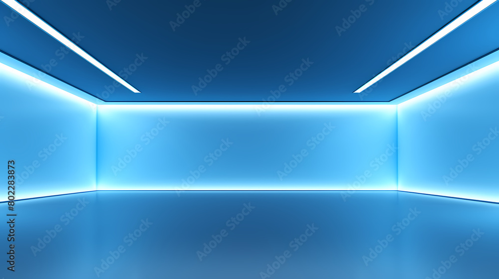 blue empty room blue empty room