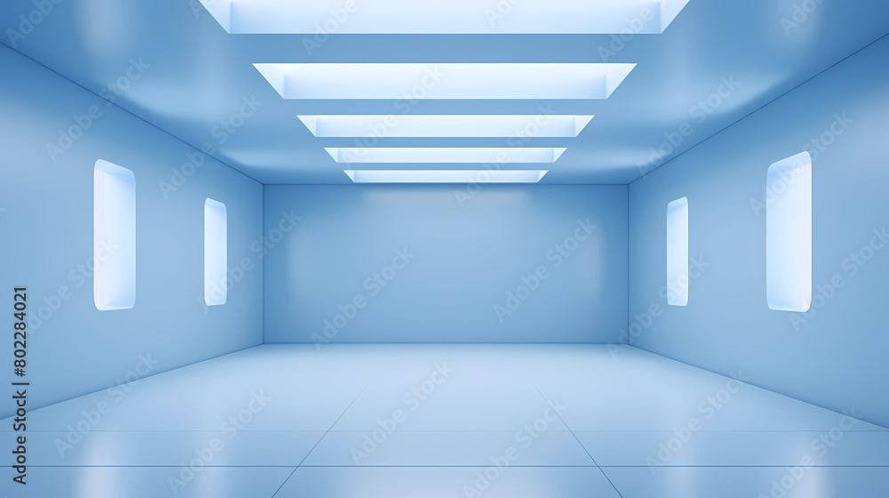blue empty room blue empty room