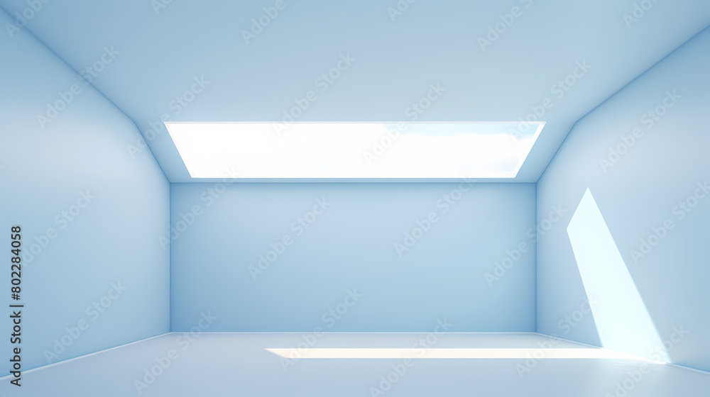 blue empty room blue empty room